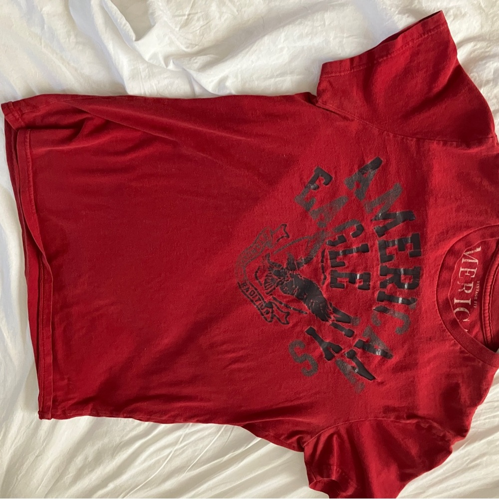 Small Men’s Red Distressed American Eagke NYS shirt. - Picture 4 of 7